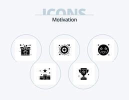 Motivations-Glyphen-Icon-Pack 5 Icon-Design. Anbetung. Ziel. Erfolg. Volltreffer. Stern