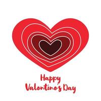 Happy Valentines Day Vektor, perfekt für Büro, Firma, Schule, Social Media, Werbung, Druck und mehr vektor