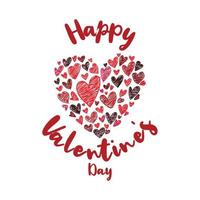 Happy Valentines Day Social Media Post Template, perfekt für Büro, Unternehmen, Schule, Social Media, Werbung, Druck und mehr vektor