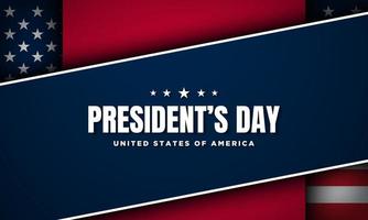 presidentens dag bakgrundsdesign. vektor