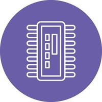 ic-Linie Kreis Hintergrundsymbol vektor