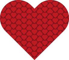 valentines dag hjärta vektor grafisk med mönster
