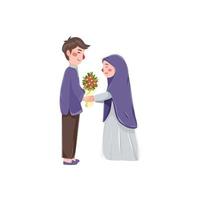 muslimische Familienillustration vektor