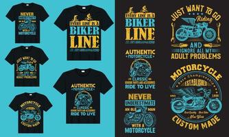 motorcyklar t-shirt design bunt vektor