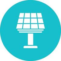 Solarpanel Glyphe Kreis Hintergrundsymbol vektor