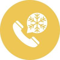 Cold Calling Glyphe Kreis Hintergrundsymbol vektor