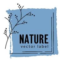 natur och hälsa, organisk Produkter märka emblem vektor