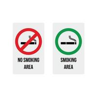 kein rauchen und raucherbereich zeichen symbol symbol vektor