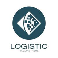 logistik logo symbol illustration vektor design verteilung symbol lieferung von waren wirtschaft finanzen