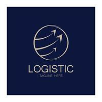 logistik logo symbol illustration vektor design verteilung symbol lieferung von waren wirtschaft finanzen