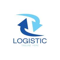 logistik logotyp ikon illustration vektor design distribution symbol leverans av varor ekonomi finansiera