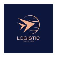 logistik logotyp ikon illustration vektor design distribution symbol leverans av varor ekonomi finansiera