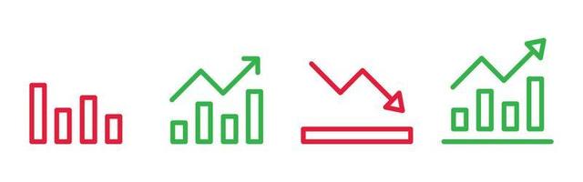 uppsättning av finansiell statistik Rapportera för företag Graf design element vektor