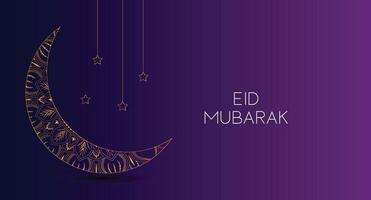 eid mubarak islamiska gratulationskort, affisch, banner design, vektorillustration vektor