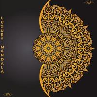 luxus-mandala-hintergrund mit goldenem arabeskenmuster im arabischen islamischen oststil. dekoratives mandala für druck, poster, cover, broschüre, flyer, banner vektor