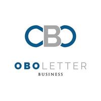 Anfangsbuchstabe Obo-Symbol-Logo-Design-Vorlage vektor