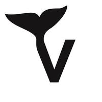 brev v val logotyp design mall vektor tecken