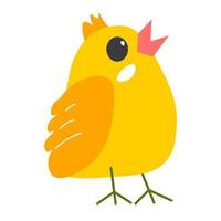 kyckling djur, söt brud personlighet avian fågel vektor