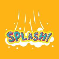 Splash-Comic-Rede vektor