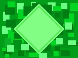 grünes Quadrat abstrakter Hintergrund vektor