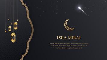 isra Miraj islamic arabicum bakgrund social media mall Miraj fn nabi natt resa vektor