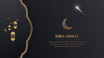 isra miraj islamischer arabischer hintergrund social media vorlage miraj un nabi nachtreise vektor