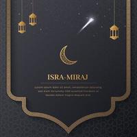 isra miraj islamischer hintergrund miraj un nabi nachtreise social media vorlage vektor