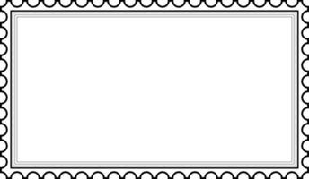 rechteckiger briefmarkenrahmen mit kopierraum für ihren text oder design vektor