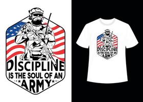 Usa-Armeedruck editierbares T-Shirt-Vektorvorlagendesign mit Vintage-Usa-Flaggendesign. Veteran erinnern und ehren Design, T-Shirt-Design für Löthelden. vektor
