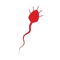 ondska sperma logotyp illustration design vektor