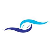 Wassertropfen-Logo-Illustrationsdesign vektor