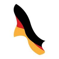 deutsches flaggenlogo-illustrationsdesign vektor