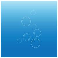 vatten bubbla logotyp illustration design vektor