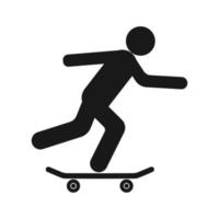 skateboard ikon Vektor