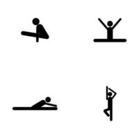 Gymnastik Frau Symbol vektor