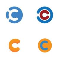 Buchstabe c-Logo-Design-Vektor-Vorlage vektor
