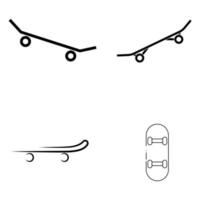 Skateboard-Icon-Vektor vektor