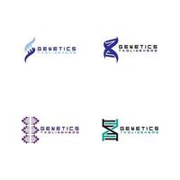 dna-vektor-logo-design-vorlage.modernes medizinisches logotype.laborwissenschaft symbol symbol.farbenfroher pharmakologie-zeichen-vektor vektor