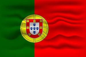 vinka flagga av de Land portugal. vektor illustration.