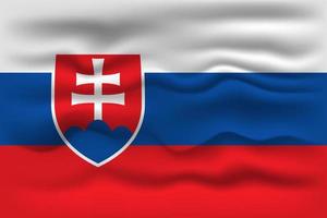 vinka flagga av de Land slovakien. vektor illustration.
