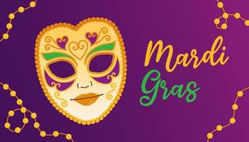 mardi gras karneval fest design. fett tisdag, karneval, festival. för hälsning kort, baner, gåva förpackning, affisch vektor