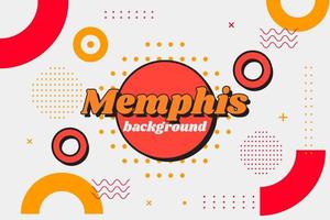 geometrischer Memphis Hintergrund vektor
