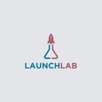 Launch Lab Logo Template Design Vektor, Emblem, Designkonzept, kreatives Symbol, Icon vektor