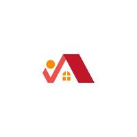 Immobilien pro Vektor einfaches Logo-Design