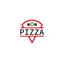 italienisches Logo-Design-Symbol für Pizza-Essen vektor