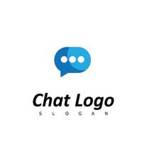 Chat-Gesprächslogo sozial vektor