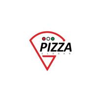 pizza mat italiensk logotyp design symbol vektor