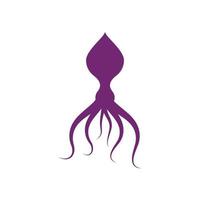 Oktopus-Vektor-Symbol-Illustration vektor