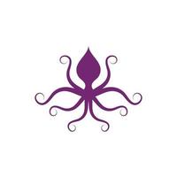 Oktopus-Vektor-Symbol-Illustration vektor