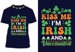 T-Shirt-Design zum St. Patrick's Day vektor